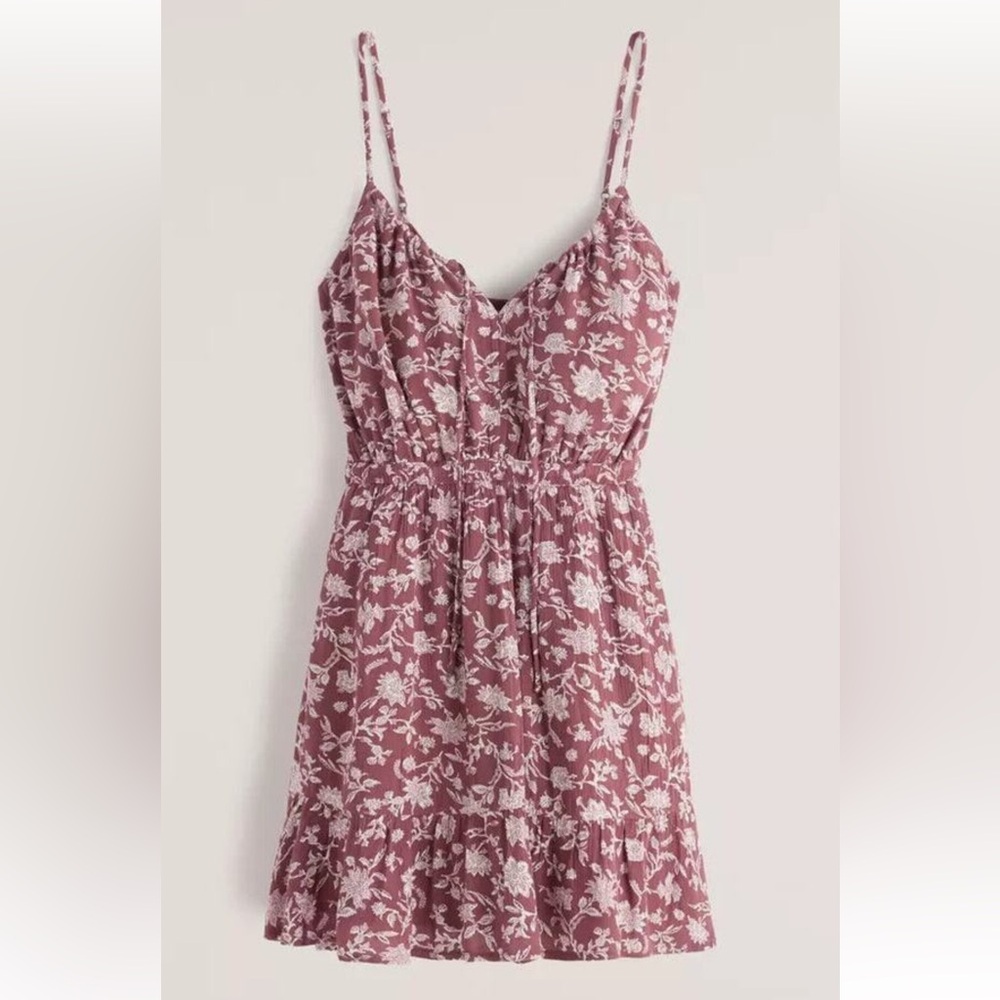 Abercrombie Dark Pink Floral Dress